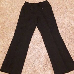 David N Petites Size 2P black wool blend pants